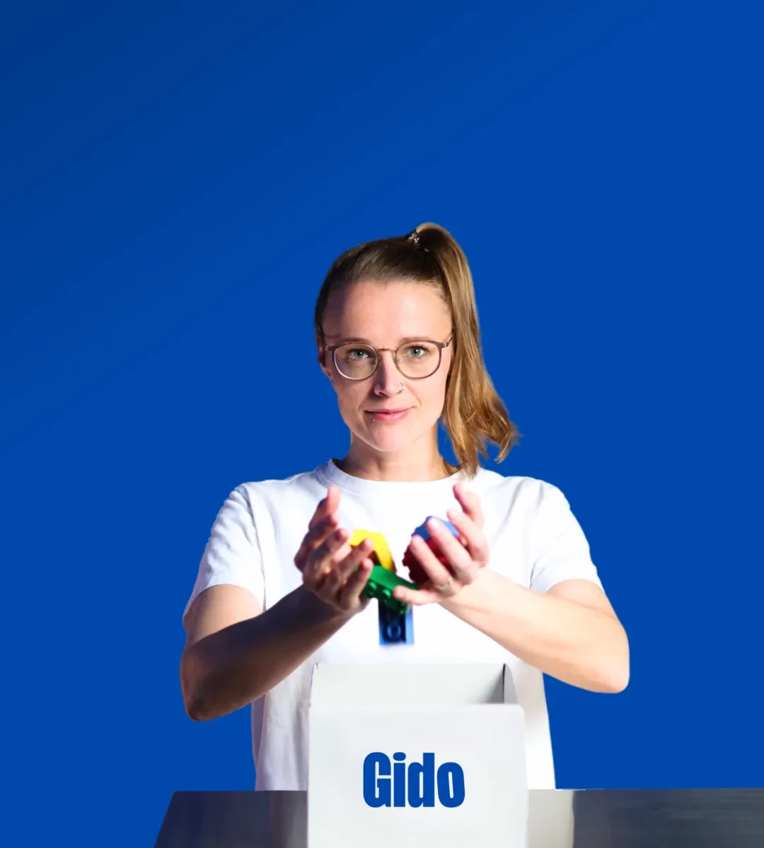 Brenda, Gründerin von Gido, im Studio